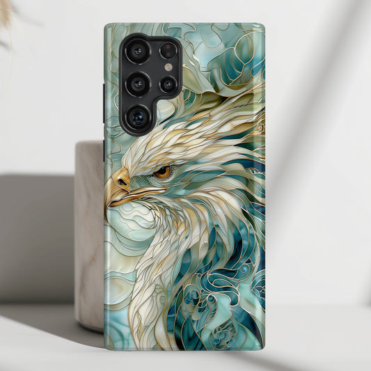 Eagle Stained Glass Design Samsung Phone Case