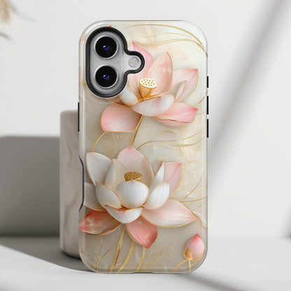Elegant Lotus Design iPhone Case