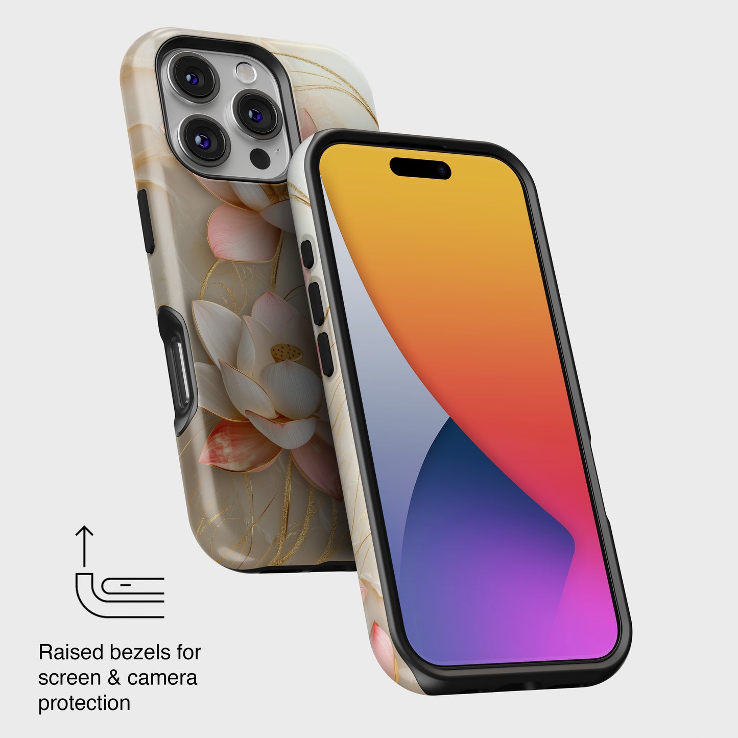 Elegant Lotus Design iPhone Case