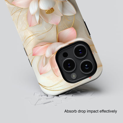 Elegant Lotus Design iPhone Case