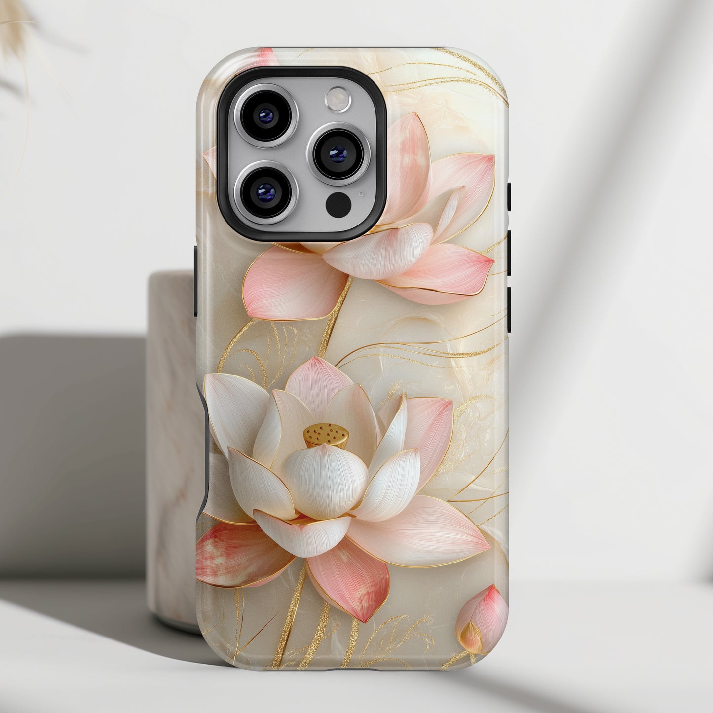 Elegant Lotus Design iPhone Case