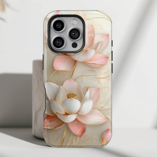 Elegant Lotus Design iPhone Case
