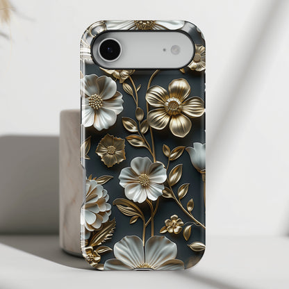 Elegant 3D Effect Floral Design iPhone Case