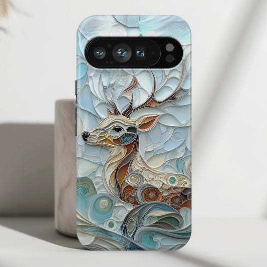 Elegant Deer Quilling Art Design Phone Case for Google Pixel