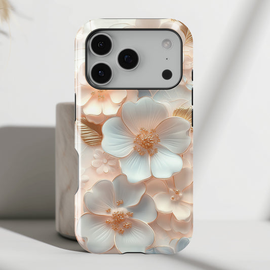 Elegant Floral Design iPhone Case