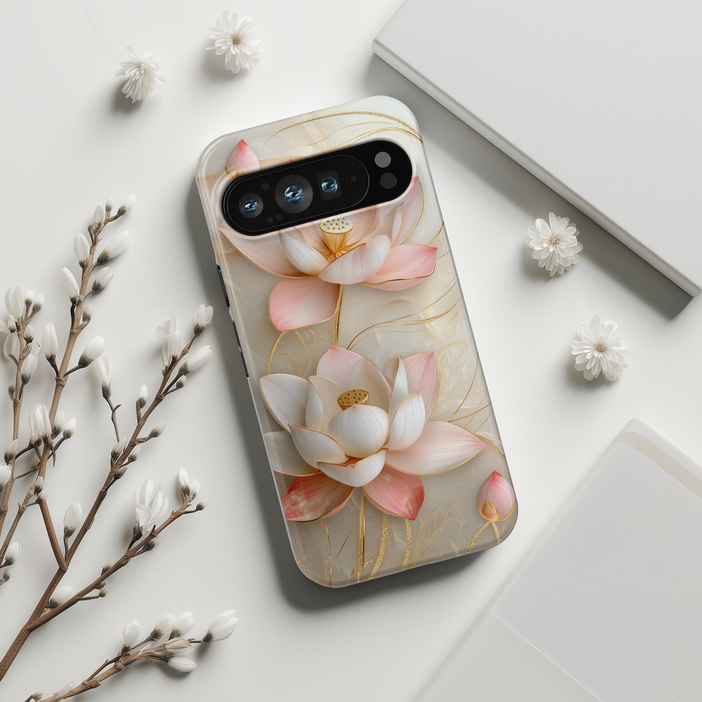 Elegant Lotus Design Phone Case for Google Pixel