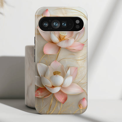 Elegant Lotus Design Phone Case for Google Pixel