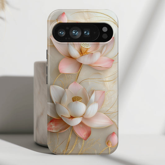 Elegant Lotus Design Phone Case for Google Pixel