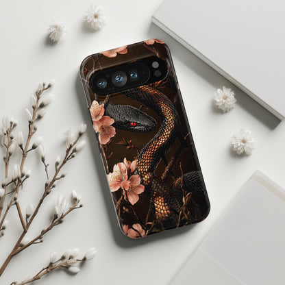 Elegant Snake Art Design Google Pixel Phone Case