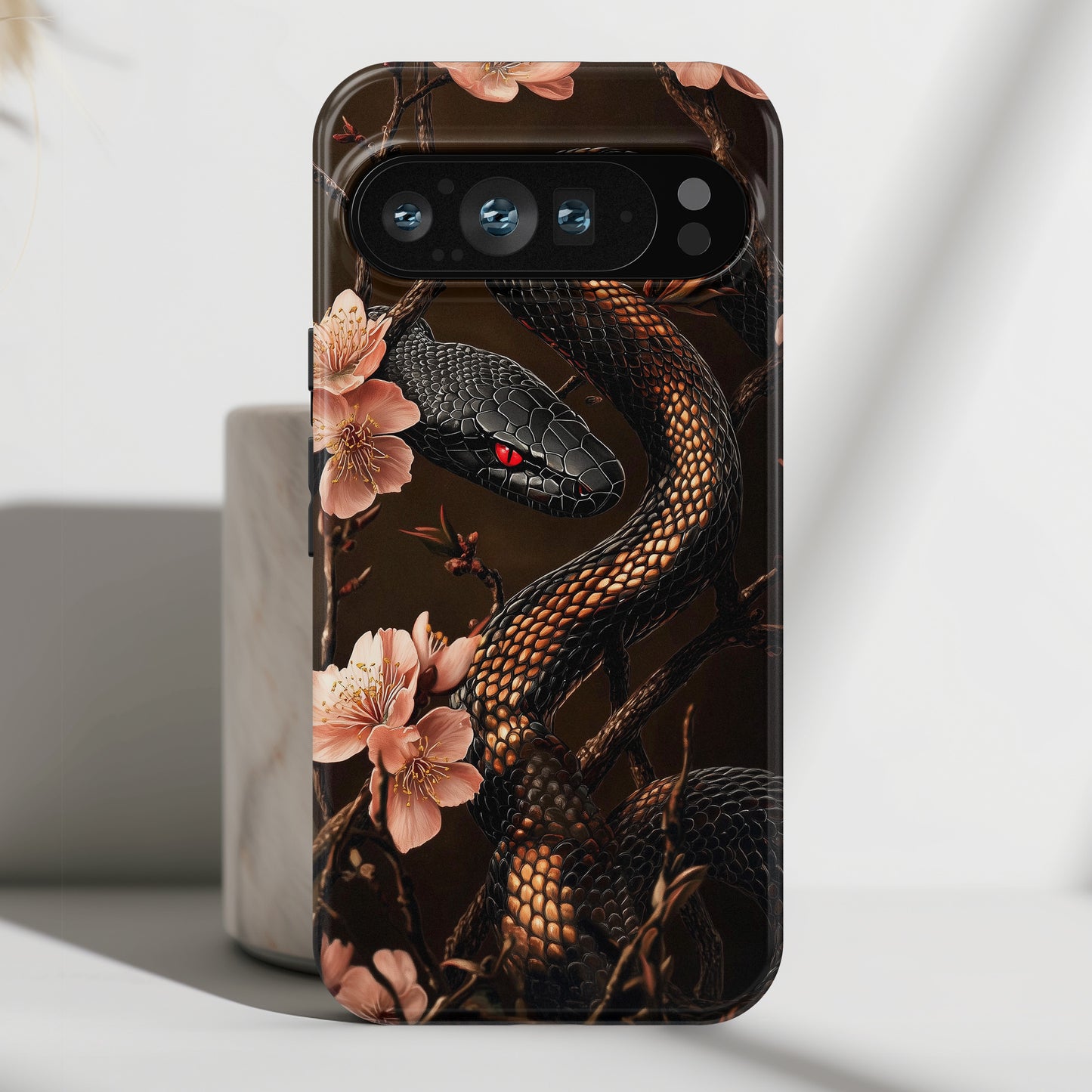 Elegant Snake Art Design Google Pixel Phone Case