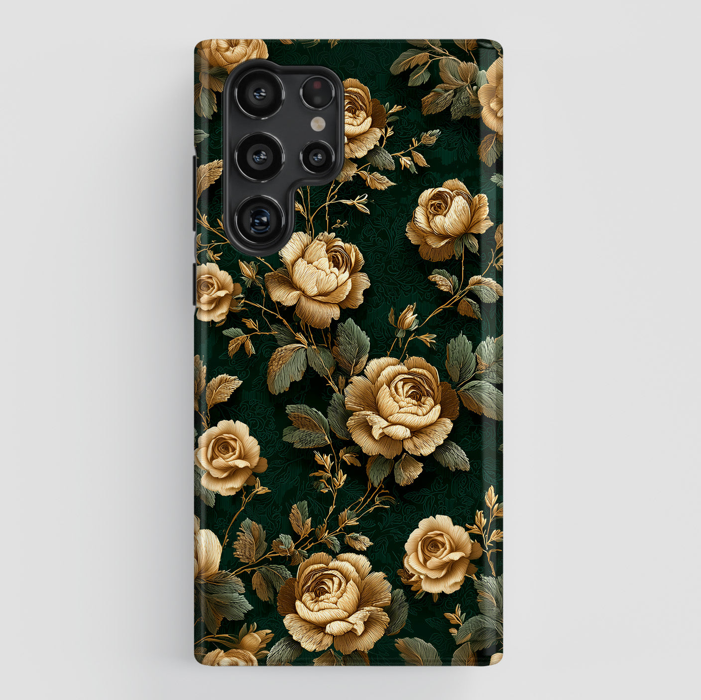 Emerald Bloom Design Phone Case for Galaxy S series Phones