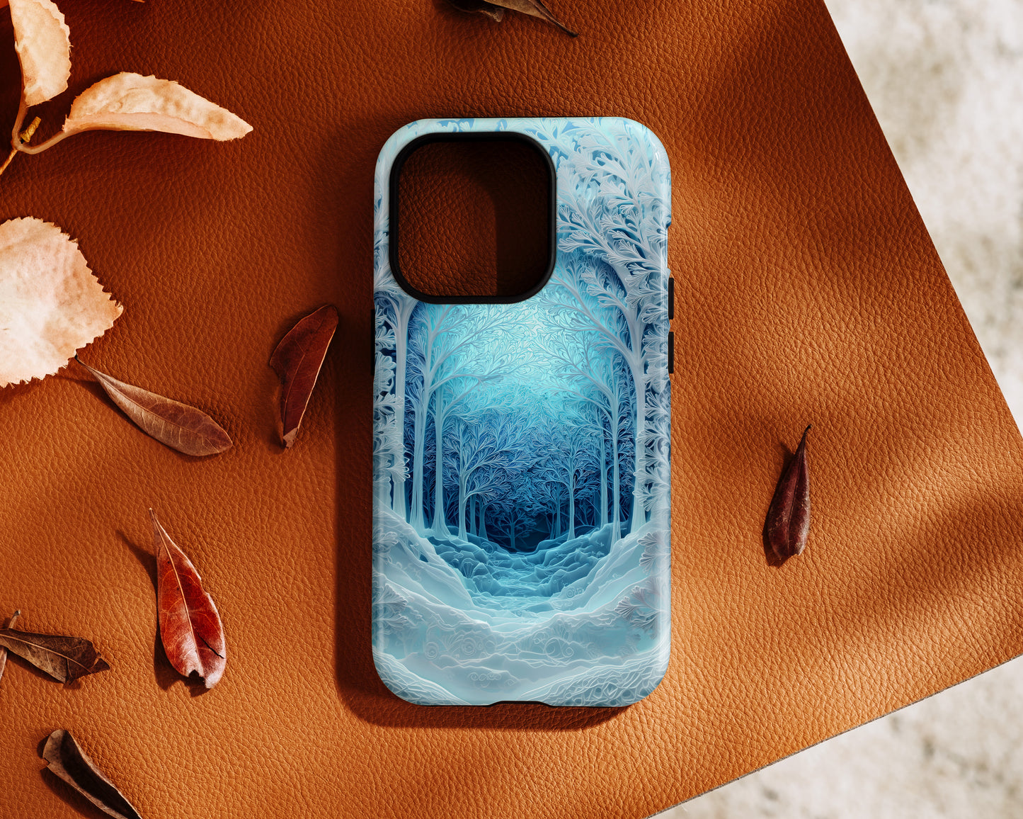 Enchanted Winter Forest Design iPhone Case