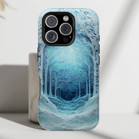Enchanted Winter Forest Design iPhone Case