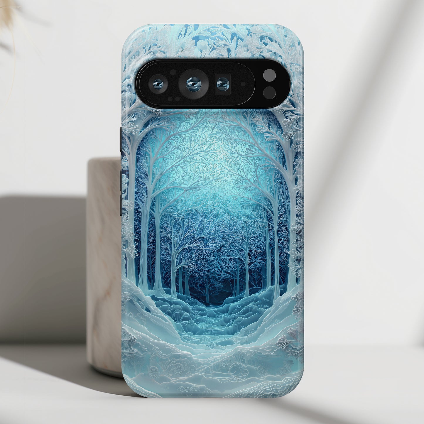 Enchanted Winter Forest Design Phone Case for Google Pixel