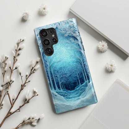 Enchanted Winter Forest Design Phone Case for Galaxy S series Phones