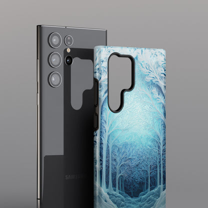 Enchanted Winter Forest Design Phone Case for Galaxy S series Phones