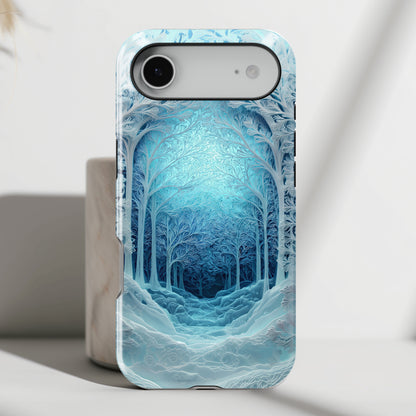 Enchanted Winter Forest Design iPhone Case
