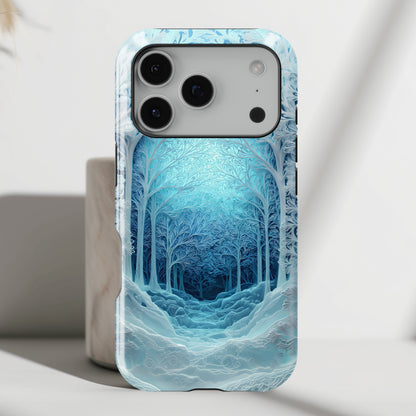 Enchanted Winter Forest Design iPhone Case