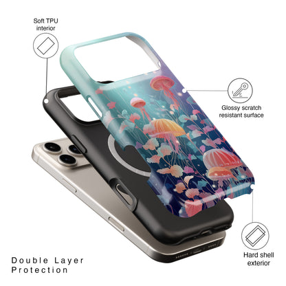 Ethereal Jellyfish Design iPhone Case