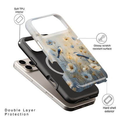 Ethereal Songbird Design iPhone Case