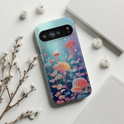 Ethereal Jellyfish Design Phone Case for Google Pixel