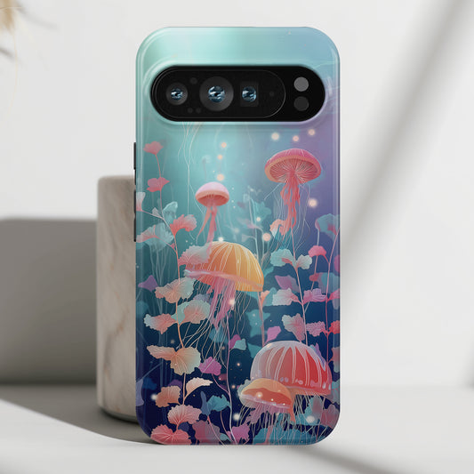 Ethereal Jellyfish Design Phone Case for Google Pixel