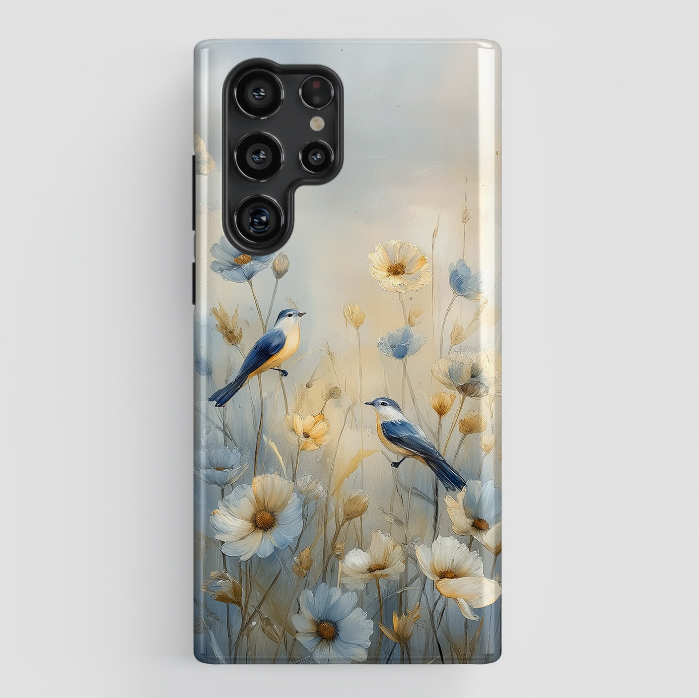 Ethereal Songbird Design Phone Case for Galaxy S series Phones