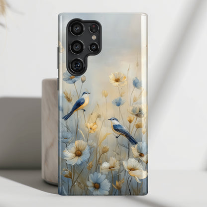 Ethereal Songbird Design Phone Case for Galaxy S series Phones