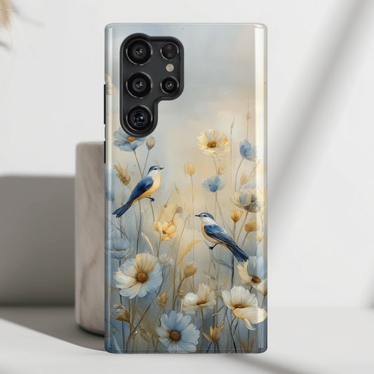 Ethereal Songbird Design Phone Case for Galaxy S series Phones