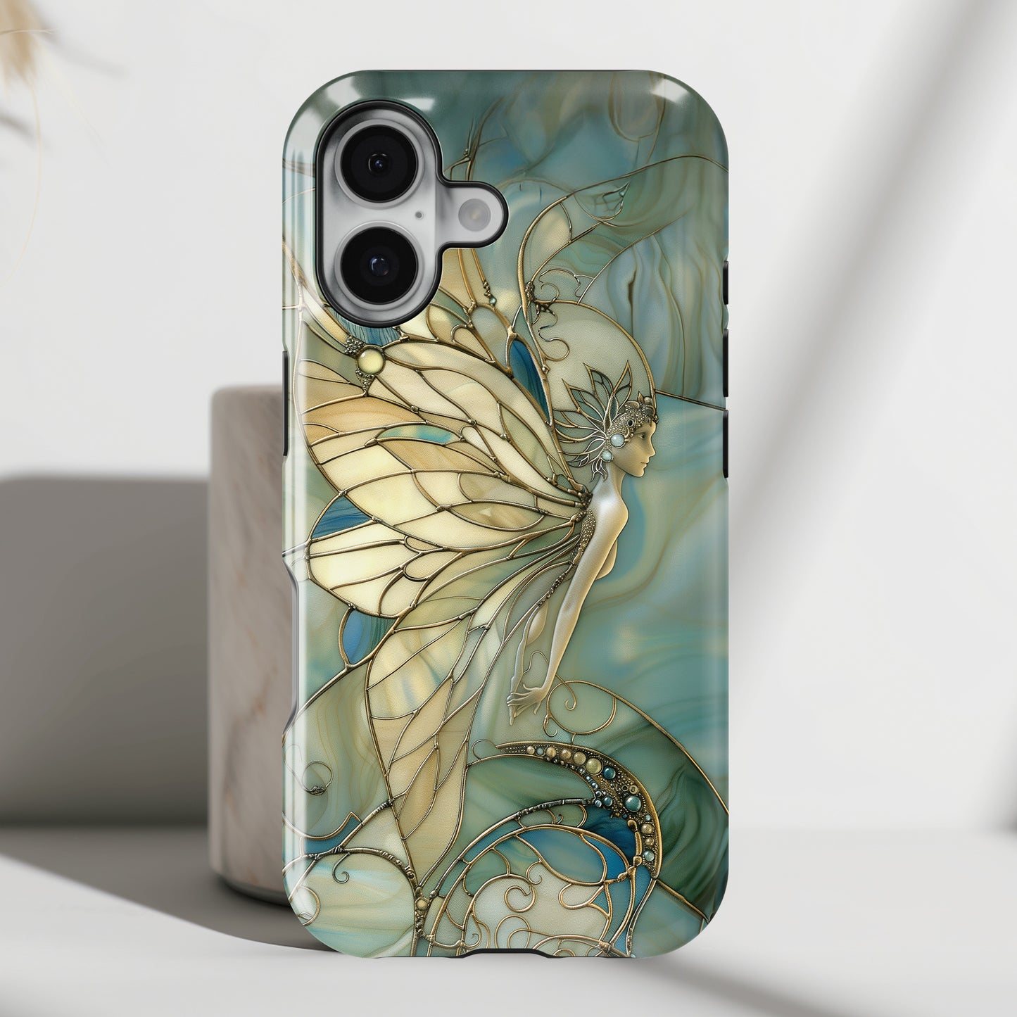 Fairy Stained Glass Design iPhone Case