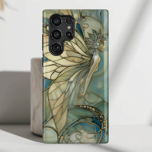 Fairy Stained Glass Design Samsung Phone Case
