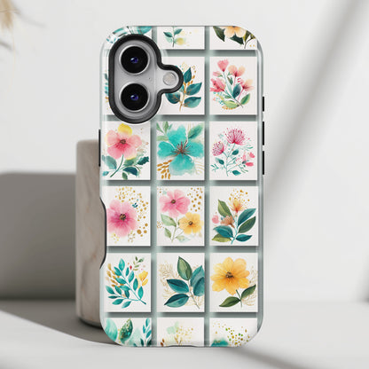 Floral Mosaic Design iPhone Case