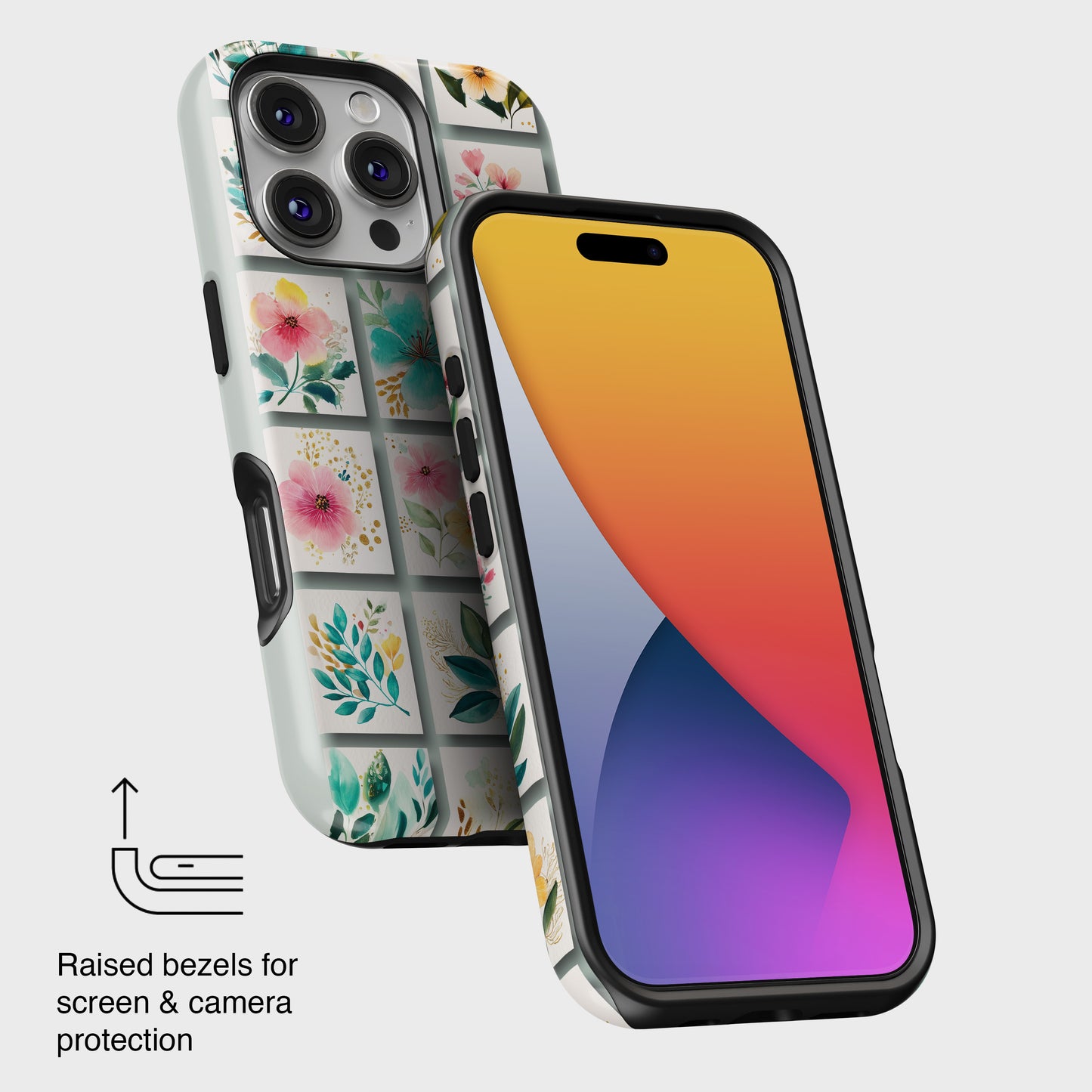 Floral Mosaic Design iPhone Case