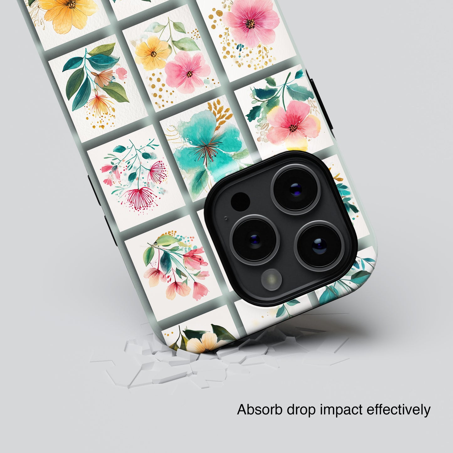 Floral Mosaic Design iPhone Case