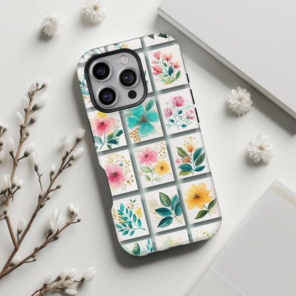 Floral Mosaic Design iPhone Case