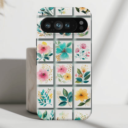Floral Mosaic Design Phone Case for Google Pixel