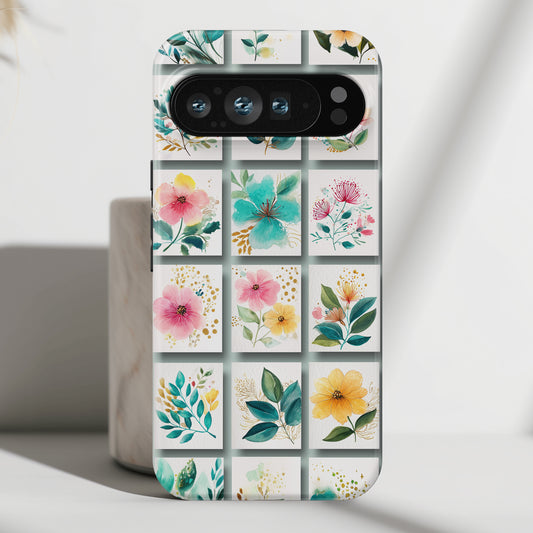 Floral Mosaic Design Phone Case for Google Pixel