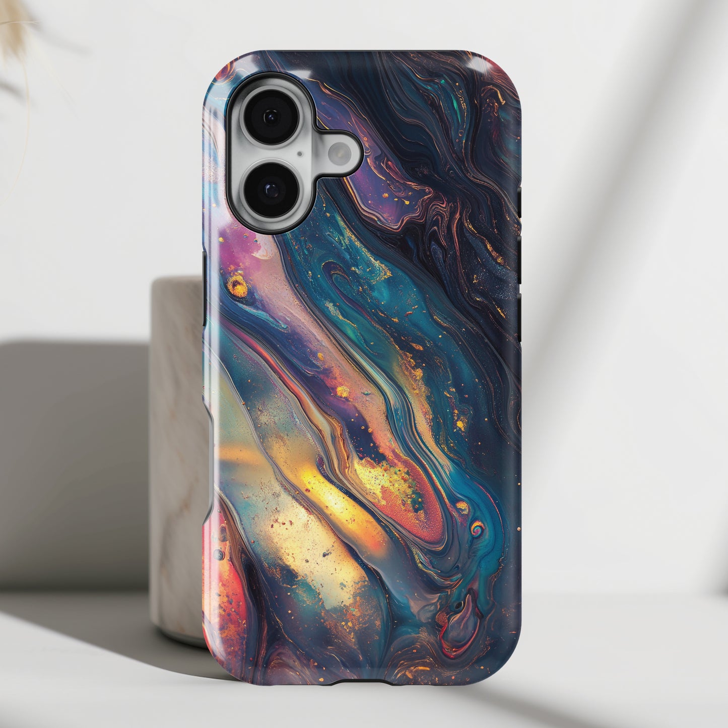 Fluid Art Design 1 iPhone Case