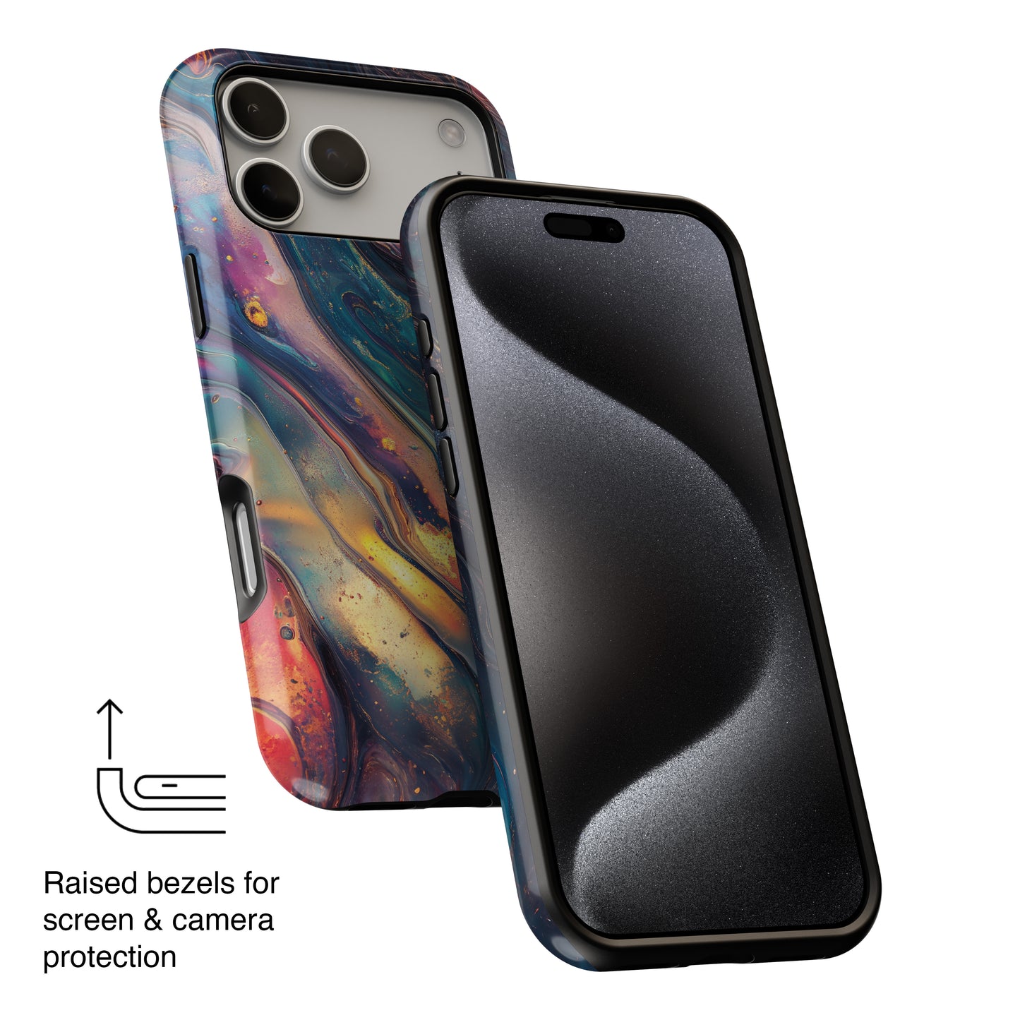 Fluid Art Design 1 iPhone Case