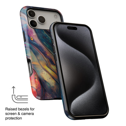Fluid Art Design 1 iPhone Case