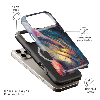 Fluid Art Design 1 iPhone Case