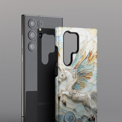 Flying Unicorn Abstract Art Design Phone Case for Galaxy S series Phones