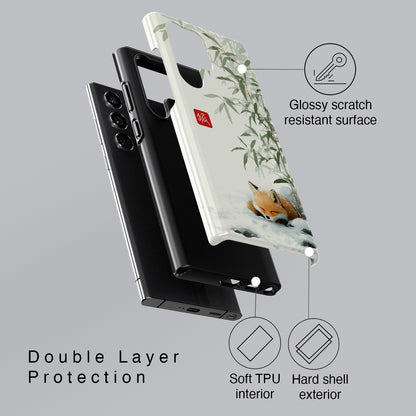 Fox & Frost Design Phone Case for Galaxy S series Phones