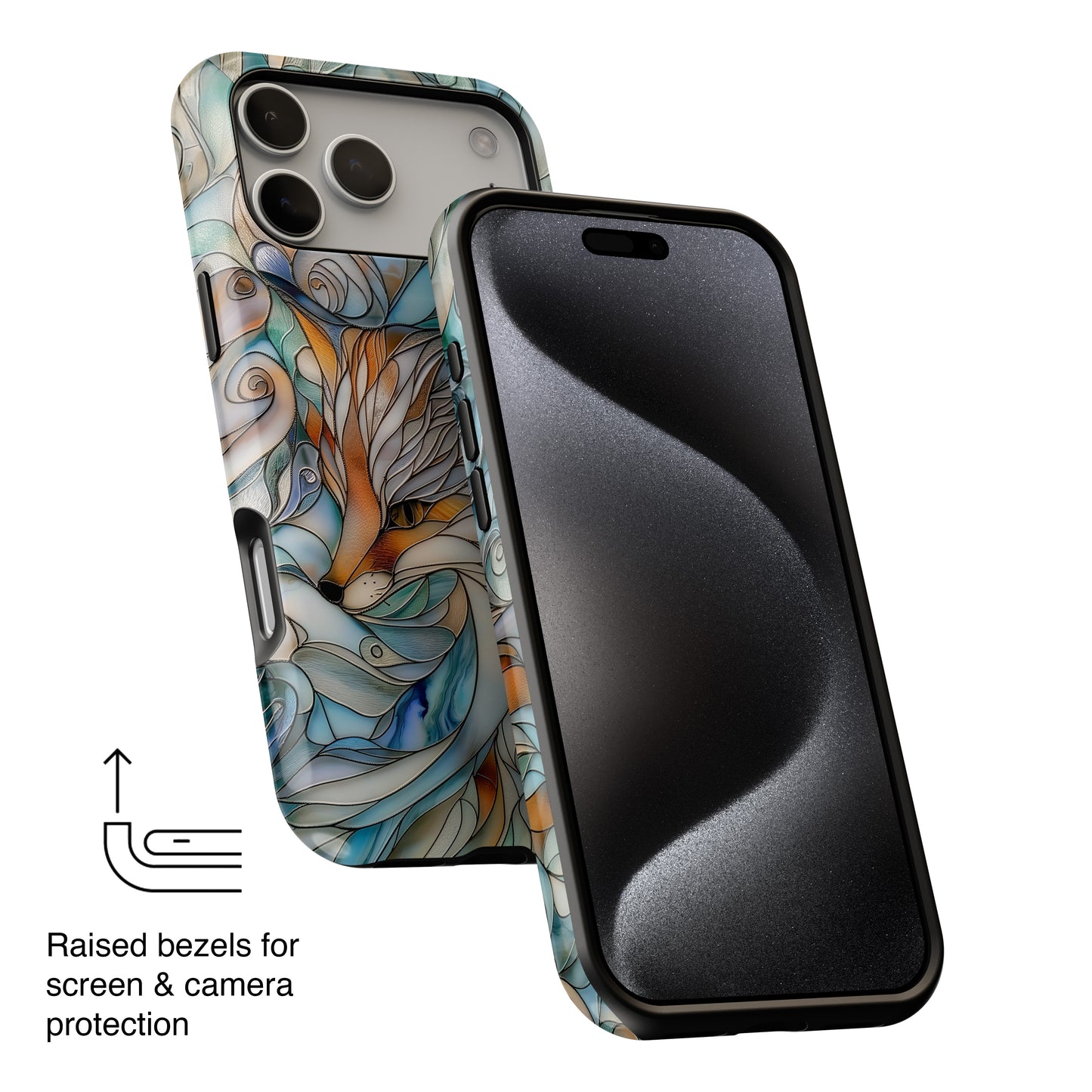 Fox Stained Glass Design iPhone Case