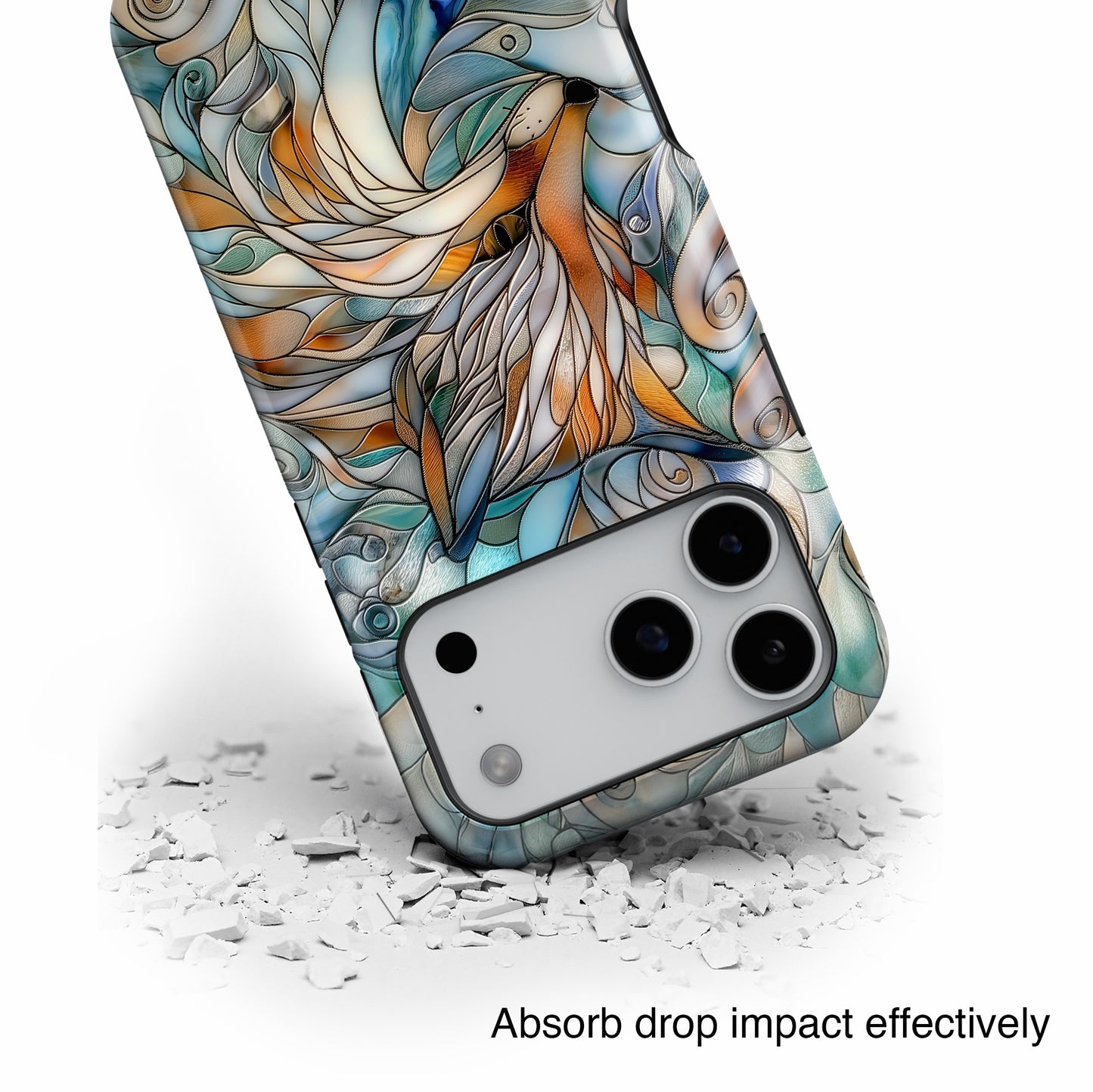 Fox Stained Glass Design iPhone Case