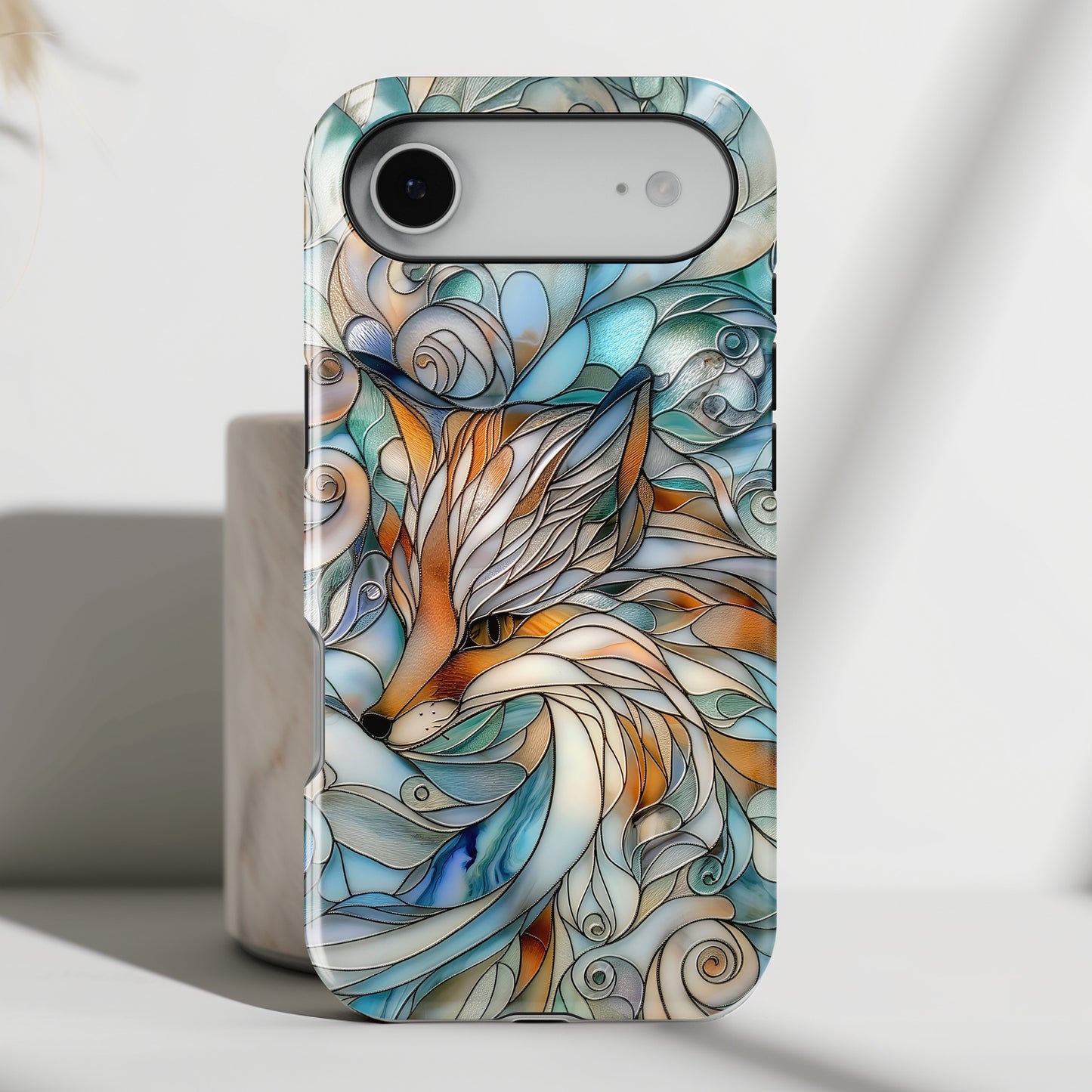 Fox Stained Glass Design iPhone Case