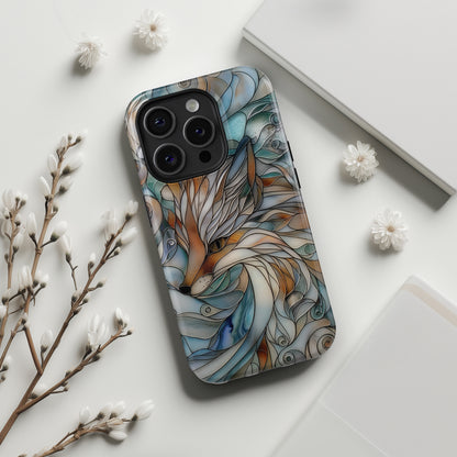 Fox Stained Glass Design iPhone Case