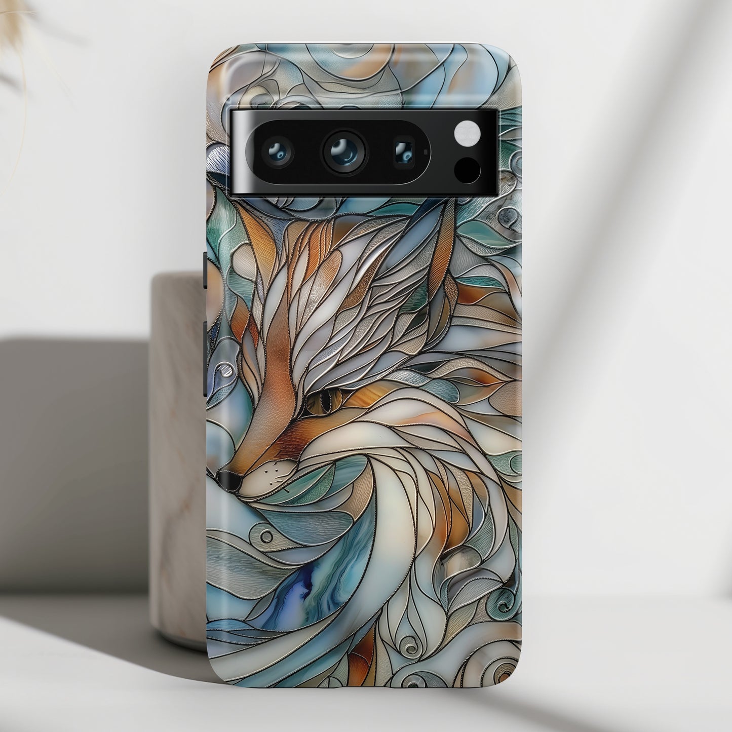 Fox Stained Glass Design Google Pixel Phone Case