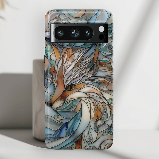 Fox Stained Glass Design Google Pixel Phone Case