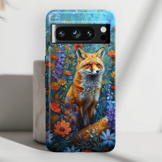 Fox in Enchanted Meadow Design Google Pixel Phone Case